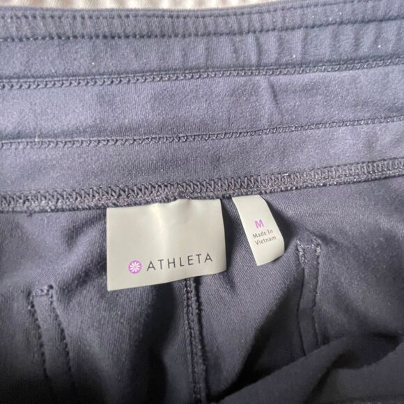 Athleta Women's Blue Jogger Elastic Tie Waist Pant Size M - Picture 7 of 10